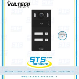Pulsantiera Video da esterno IP, 2 Tasti 2MPX Interamente in alluminio Intercom